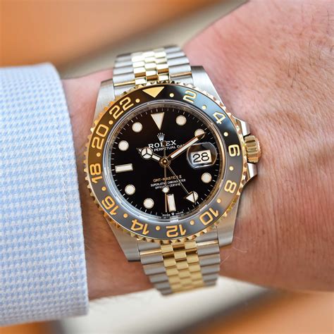 rolex gmt master 2 steel and yellow gold price|Rolex batman price chart.